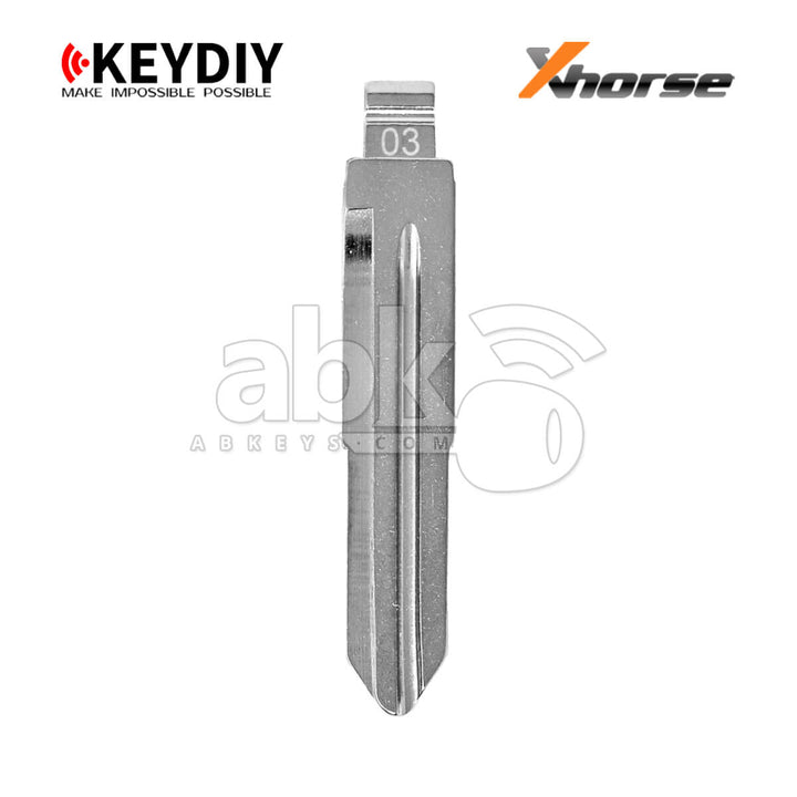 KeyDiy Xhorse Remote Key Blade For Honda HON58R - ABK-2145 - ABKEYS.COM