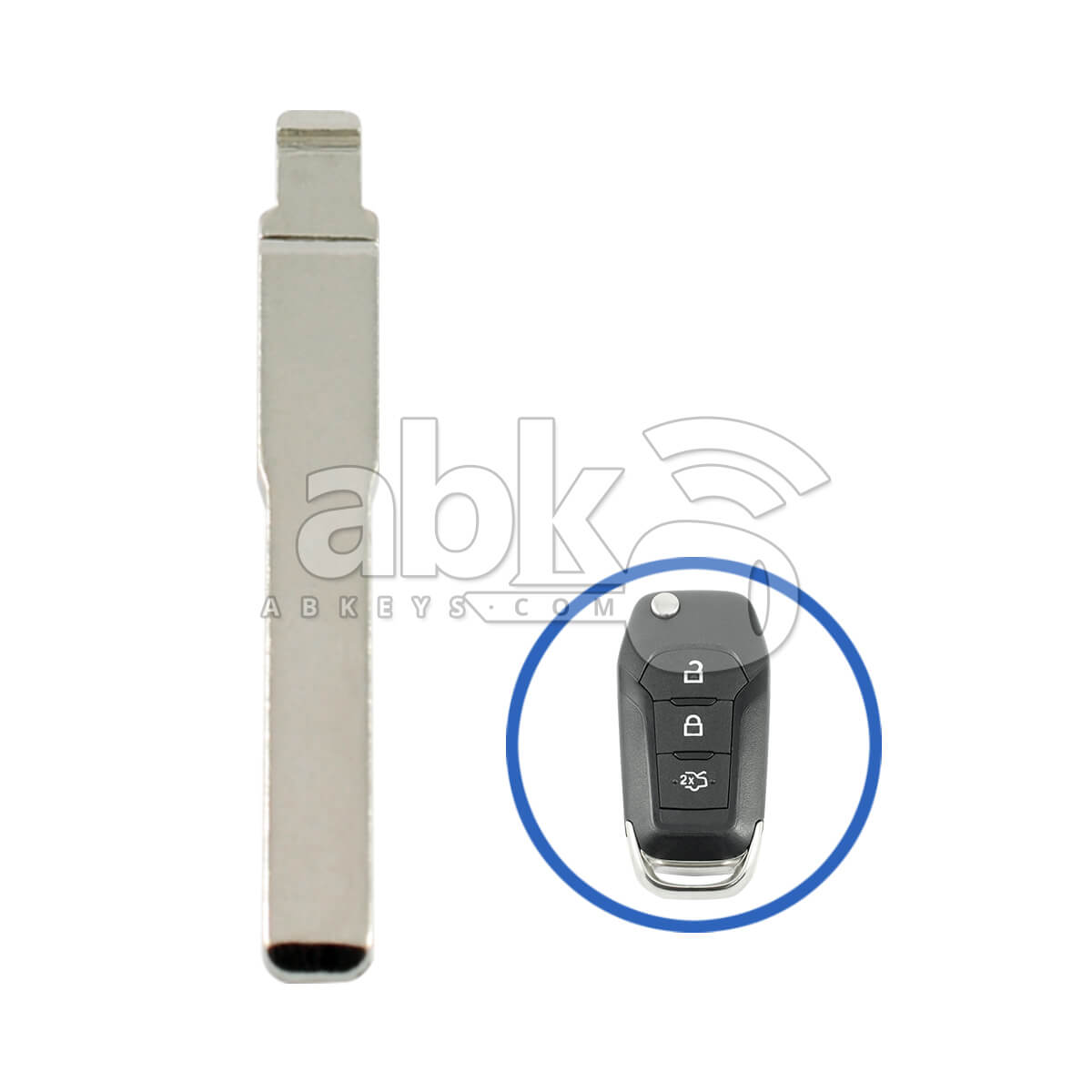 Ford 2014+ Flip Remote Key Blade 5925267 HU101 - ABK-2168 - ABKEYS.COM