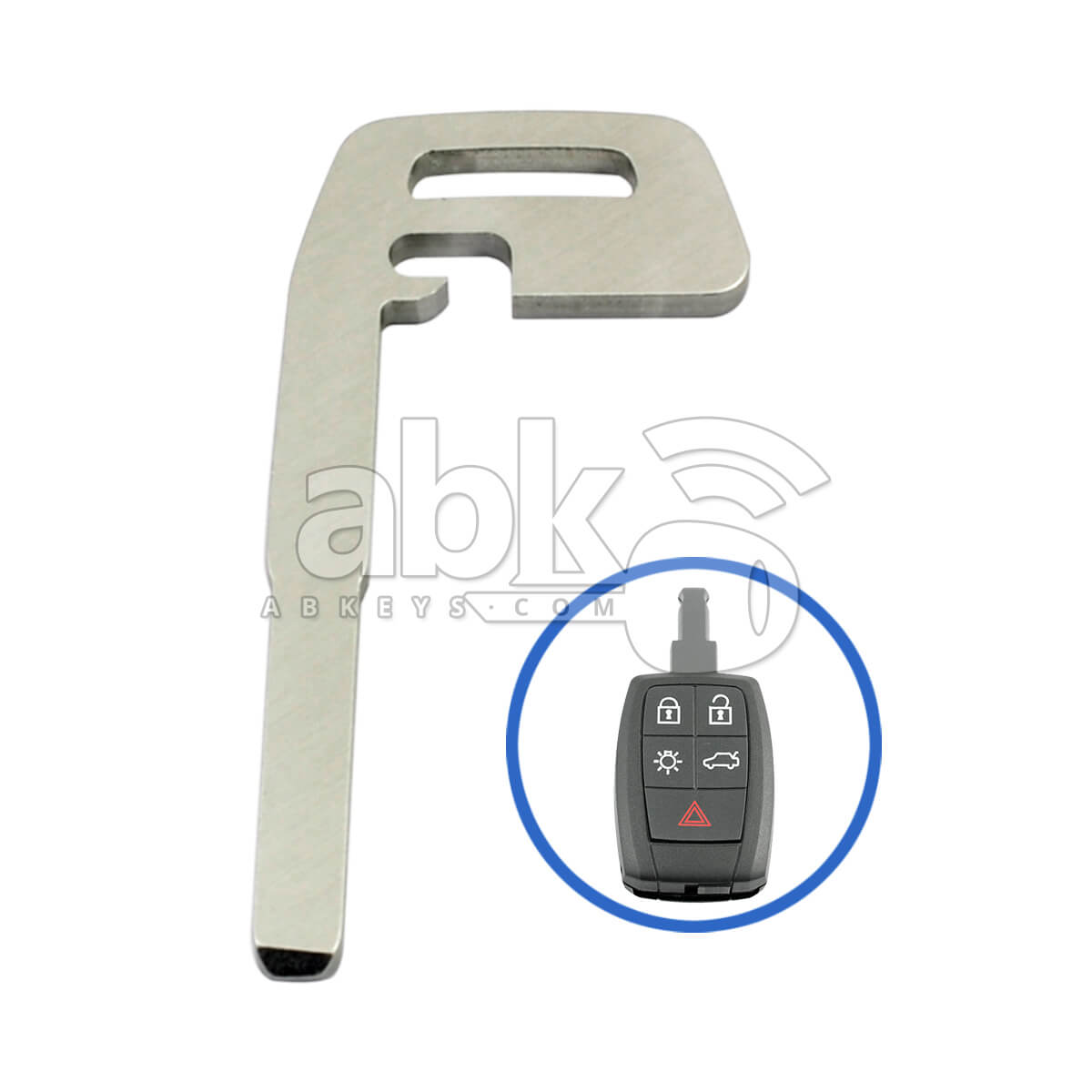 Volvo 2004+ Smart Key Blade 30784740 HU101 - ABK-2178 - ABKEYS.COM