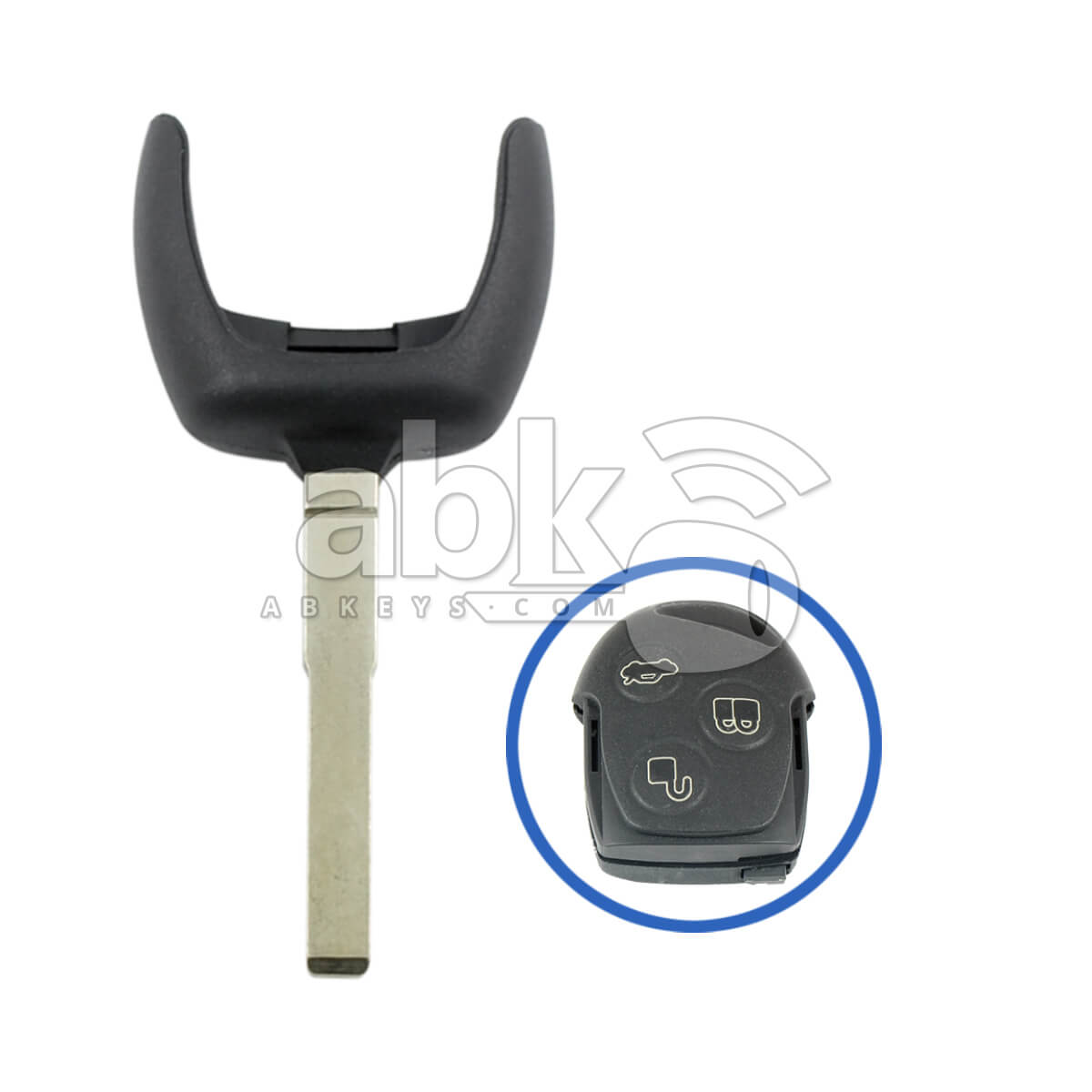 Ford Focus Mondeo Fiesta 2006+ Key Head Remote Key Blade 5912976 164 R8043 HU101   ABK 218  