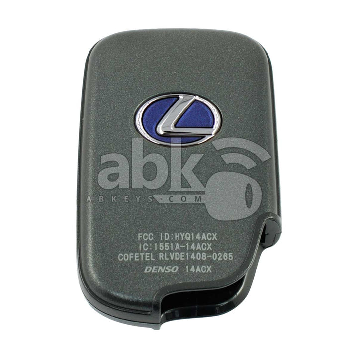 Genuine Lexus RX350 CT200H 2009+ Smart Key 3Buttons 89904-48481 315MHz HYQ14ACX P1 D4 - ABK-2207 -