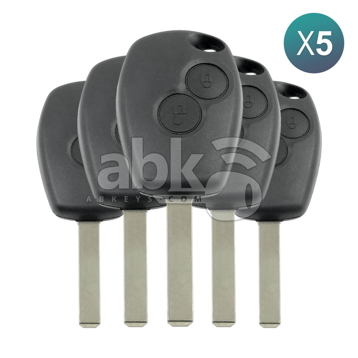 Renu Clio3 Duster Kangoo Twingo Master 2005+ Remote Key 5Pcs Offer 2Buttons 7701209235 433MHz