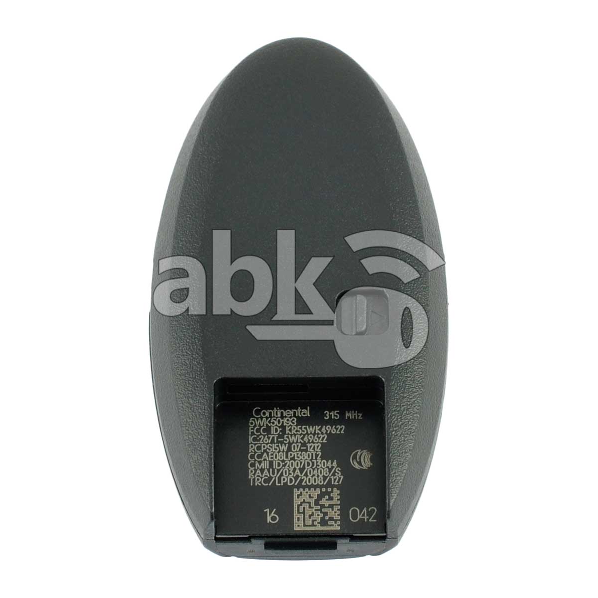 Genuine Nissan 370Z 2009+ Smart Key 3Buttons 285E3-1ET5C 285E3-1ET5A 315MHz KR55WK49622 - ABK-2219 -
