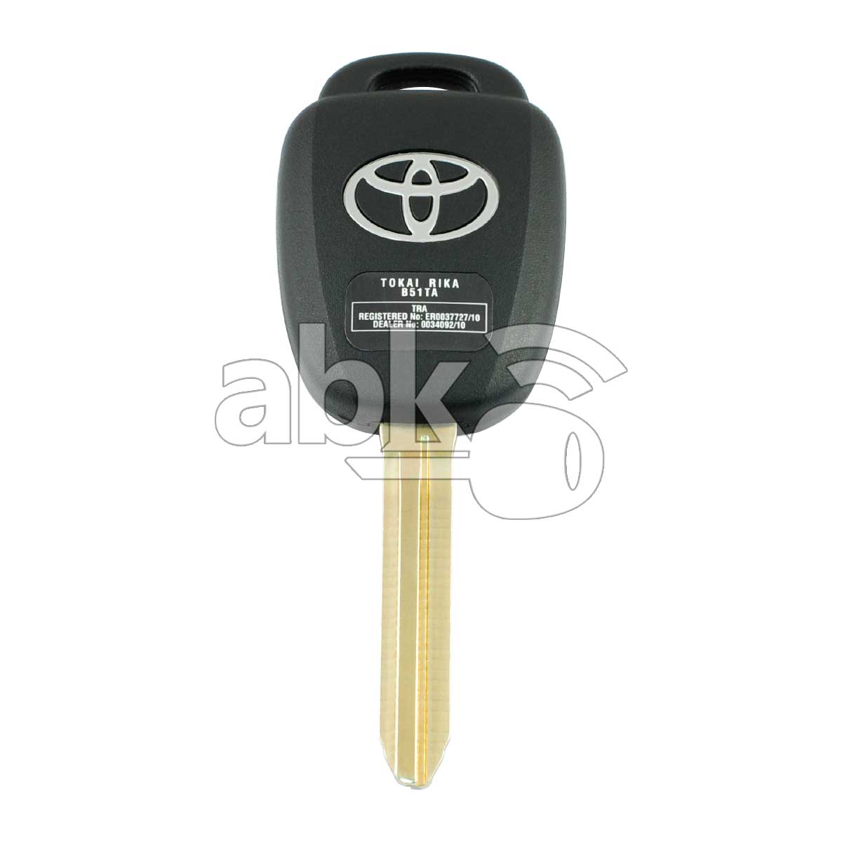 Toyota Yaris Vios 2013+ Key Head Remote 2Buttons 89070 0D580 434MHz B71TA TOY43   ABK 2237  