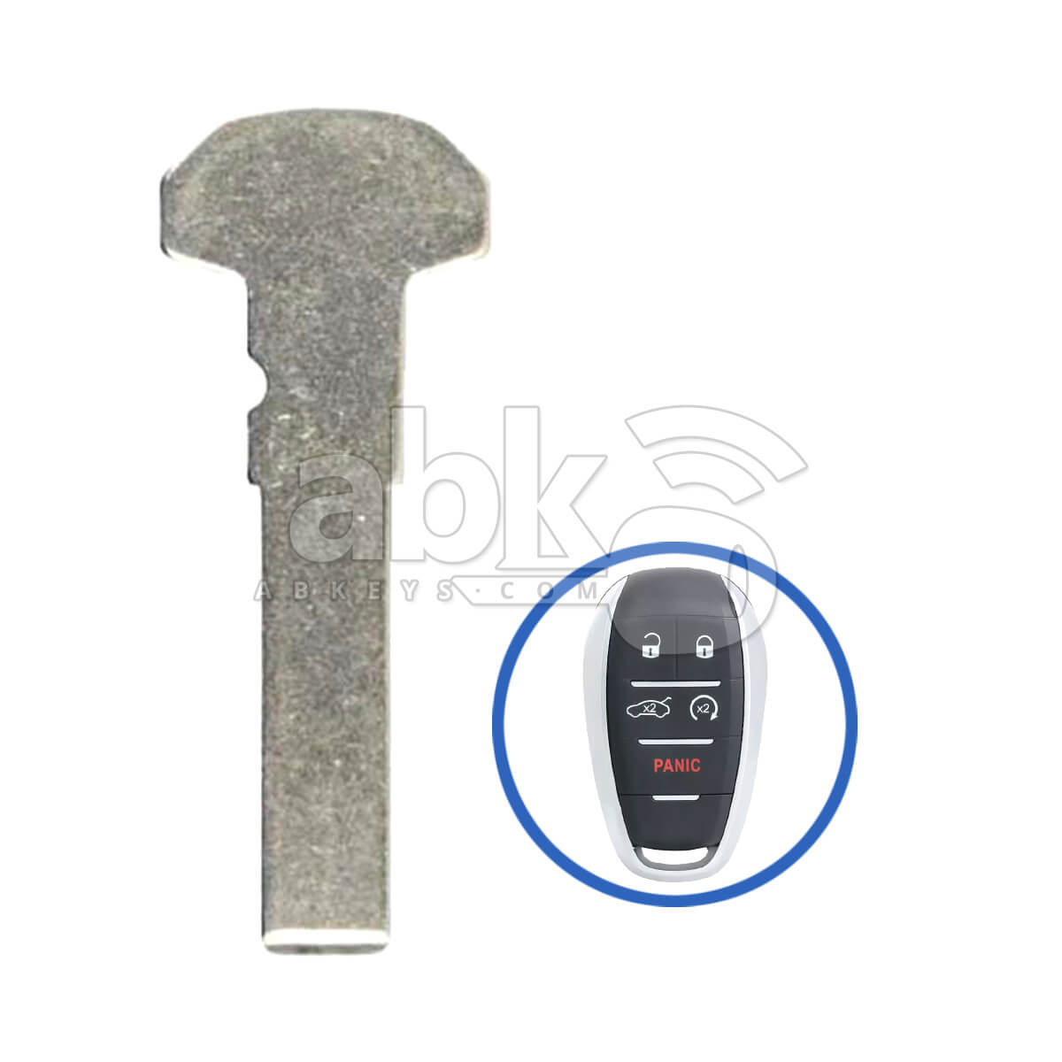 Alfa Romeo 2017+ Smart Key Blade 68465851AA SIP22 - ABK-2248 - ABKEYS.COM