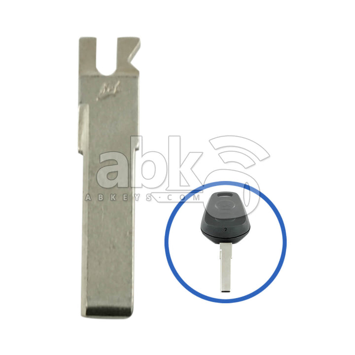 Porsche 1998+ Key Head Remote Key Blade 997 538 531 00 HU66 - ABK-226 - ABKEYS.COM