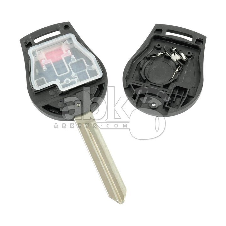 Nissan 2006+ Key Head Remote Cover 4Buttons NSN14 - ABK-2282 - ABKEYS.COM