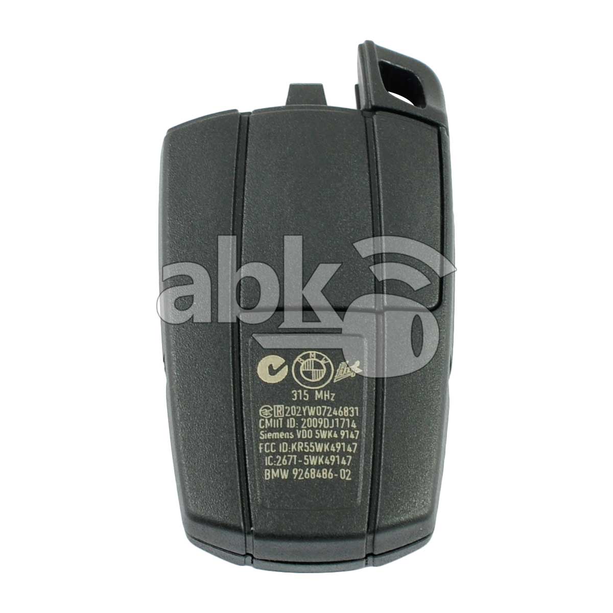 Genuine Bmw 3 5 6 X-Series CAS3 2005+ Smart Key 3Buttons 315MHz Keyless Go - ABK-2324 - ABKEYS.COM