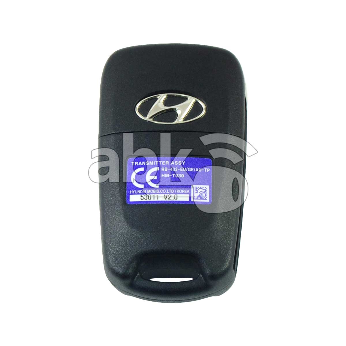 Genuine Hyundai Accent 2011+ Flip Remote 2Buttons 95430 1R110 433MHz RKE 4A01   ABK 2326  