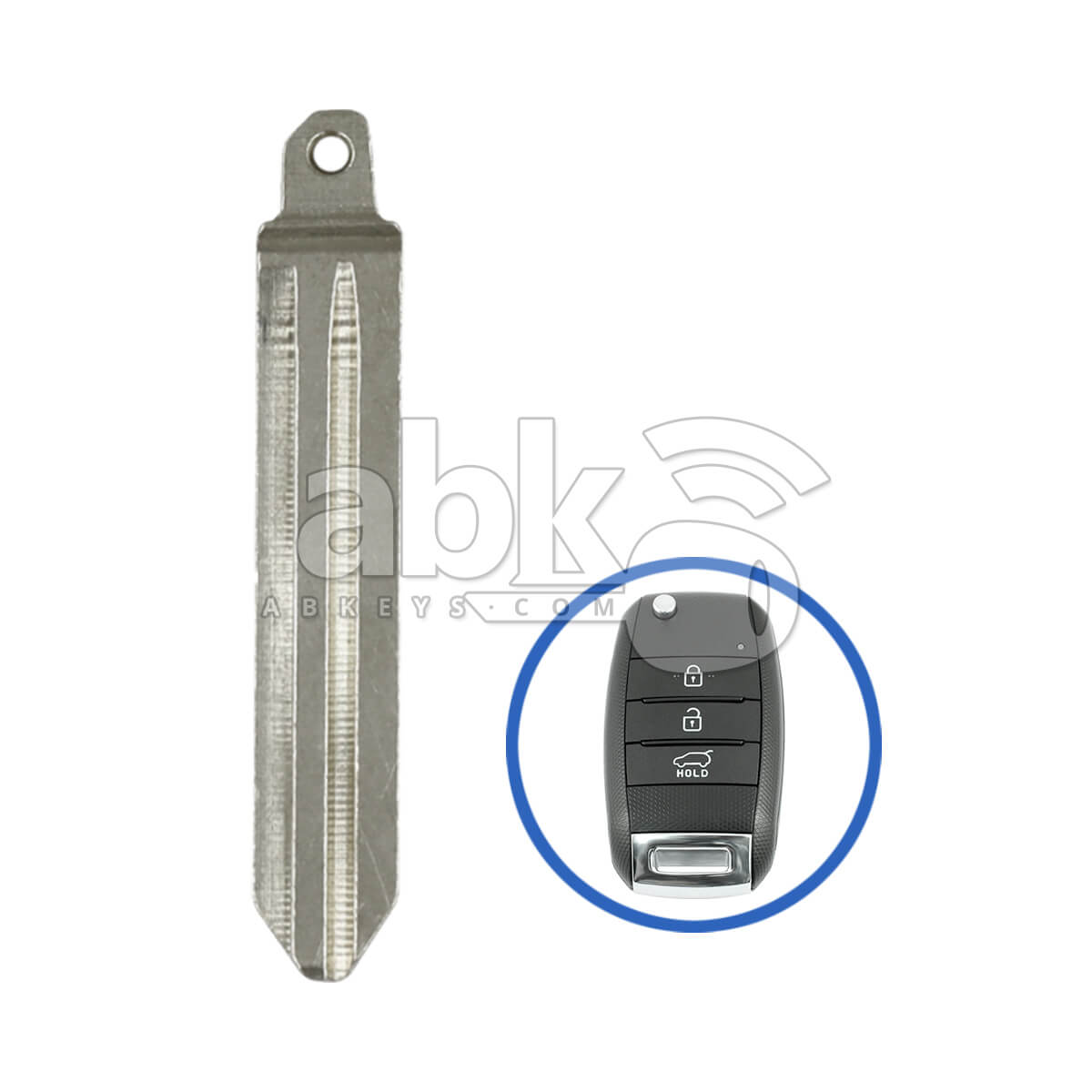 Genuine Kia Soluto 2020+ Flip Remote Key Blade 81996 B5000 HYN14R   ABK 2348   ABKEYS