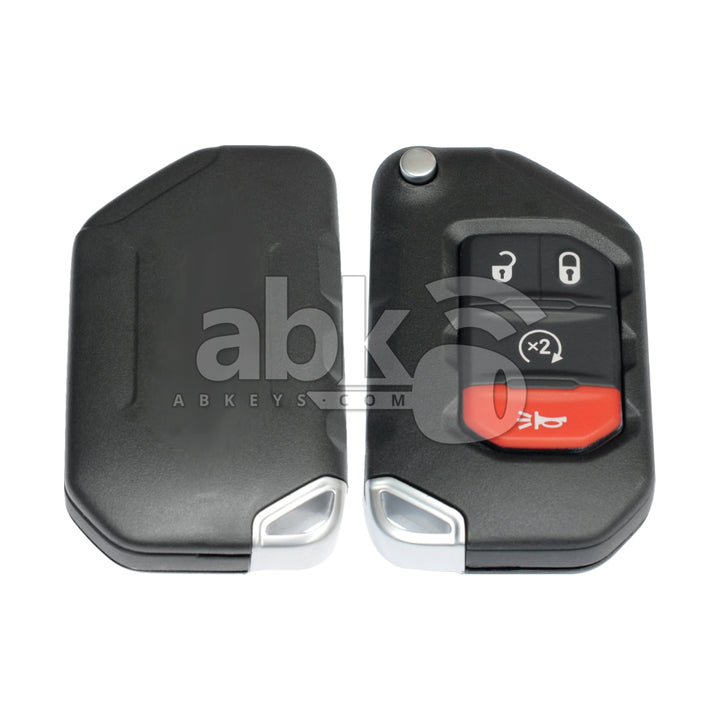 Jeep Wrangler 2018+ Smart Key 4Buttons 68416784AA 433MHz OHT1130261 Keyless Go - ABK-2381 -
