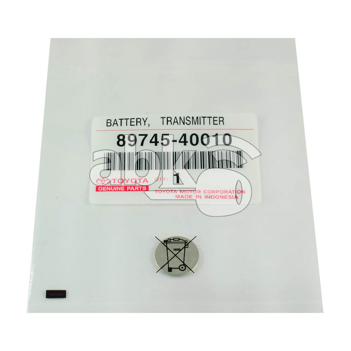 Genuine Toyota Lexus 1996+ Remote Battery CR1616 89745-40010 - ABK-2389 - ABKEYS.COM
