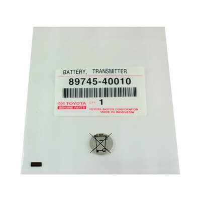 Genuine Toyota Lexus 1996+ Remote Battery CR1616 89745-40010 - ABK-2389 - ABKEYS.COM