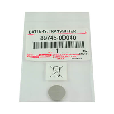 Оригинальная Батарея Брелока Toyota 2012+ CR1620 89745-0D040