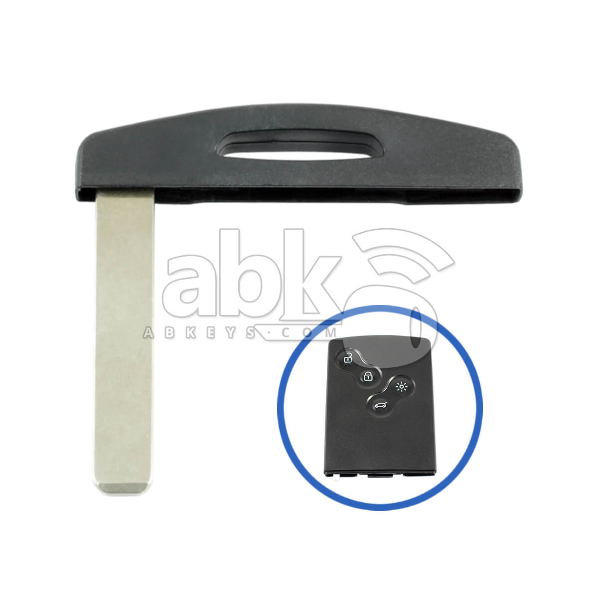 Renault Clio Megane Scenic Laguna 2004+ Smart Key Blade 805643131R VA2 - ABK-2425 - ABKEYS.COM