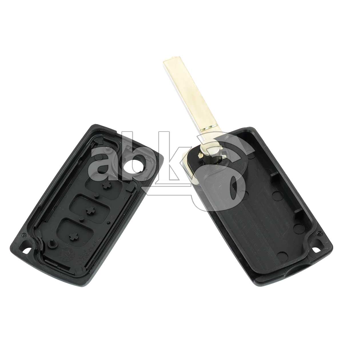 Peugeot 2003+ Flip Remote Cover 3Buttons With Fog Lights CE0523 VA2 - ABK-2429 - ABKEYS.COM