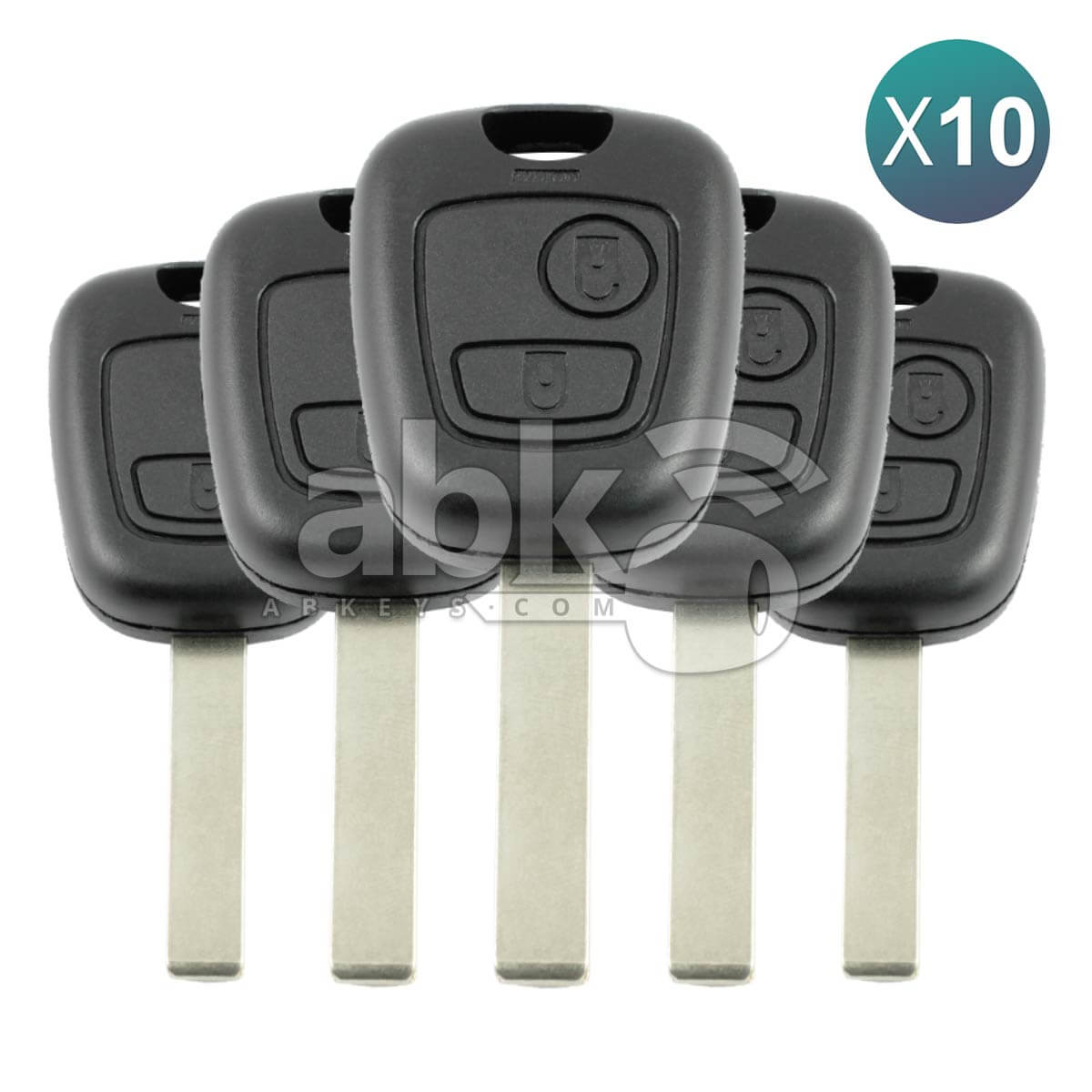 Peugeot 307 2001+ Key Head Remote 10Pcs Offer 2Buttons 433MHz HU83 6554RC   ABK 246 OFF10  
