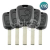 Peugeot 307 2001+ Key Head Remote 10Pcs Offer 2Buttons 433MHz HU83 6554RC - ABK-246-OFF10 -
