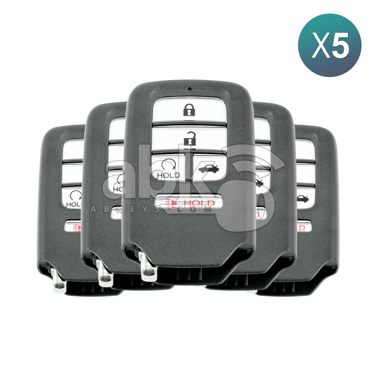 Honda Accord 2018+ Smart Key 5Pcs Bundle 5Buttons 72147-TVA-A01 433MHz CWTWB1G0090 - ABK-2461-OFF5 -