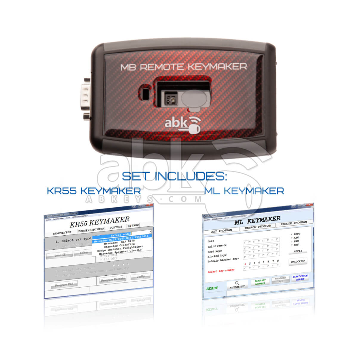 Mercedes Remote KeyMaker KR55 Key Programmer   ABK 2470   ABKEYS