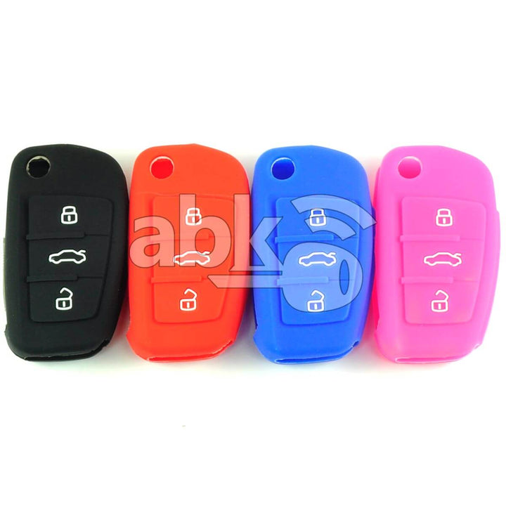 Audi Silicone Remote Covers 3Buttons - ABK-2500-AUD-FLIP-3B - ABKEYS.COM