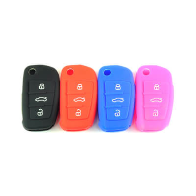 Audi Silicone Remote Covers 3Buttons - ABK-2500-AUD-FLIP-3B - ABKEYS.COM