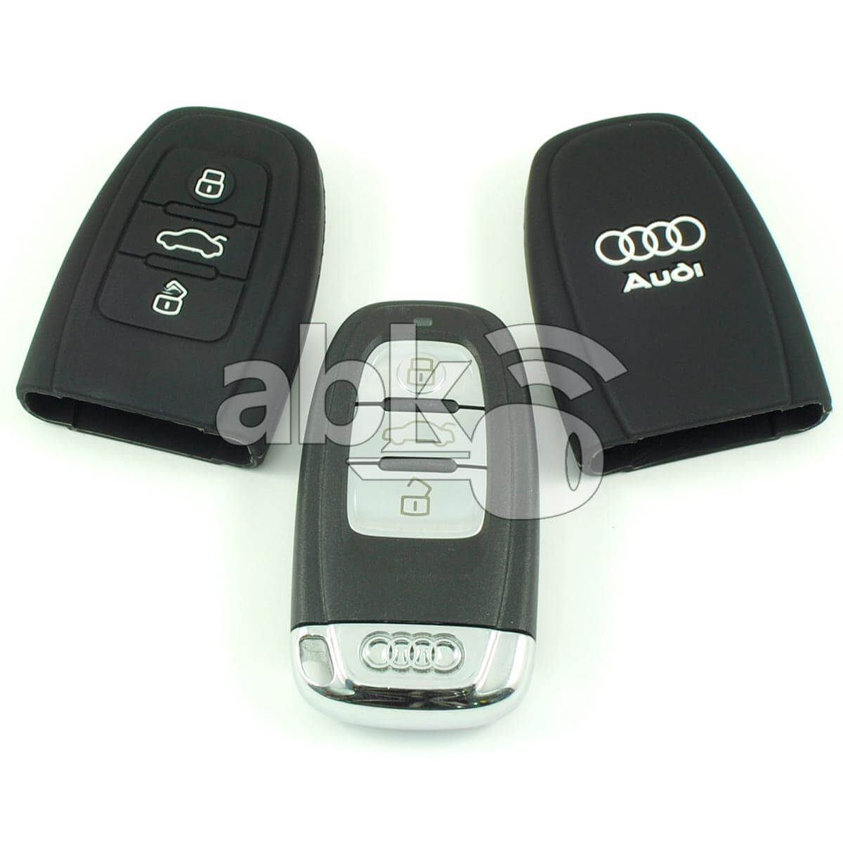 Audi Silicone Remote Covers 3Buttons - ABK-2500-AUD-SMART-OLD3B - ABKEYS.COM