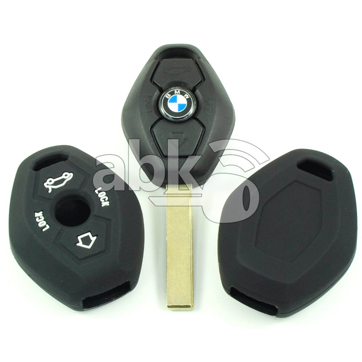 Bmw Silicone Remote Covers 3Buttons - ABK-2500-BMW-OLD3B - ABKEYS.COM