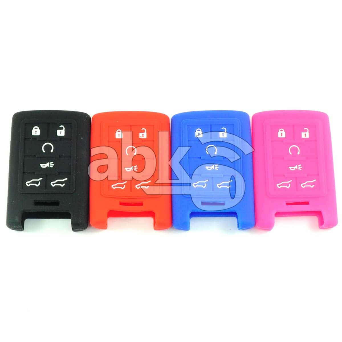 Cadillac Silicone Remote Covers 6Buttons - ABK-2500-CAD-REM6B - ABKEYS.COM