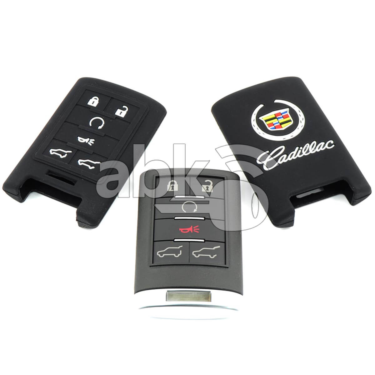 Cadillac Silicone Remote Covers 6Buttons - ABK-2500-CAD-REM6B - ABKEYS.COM