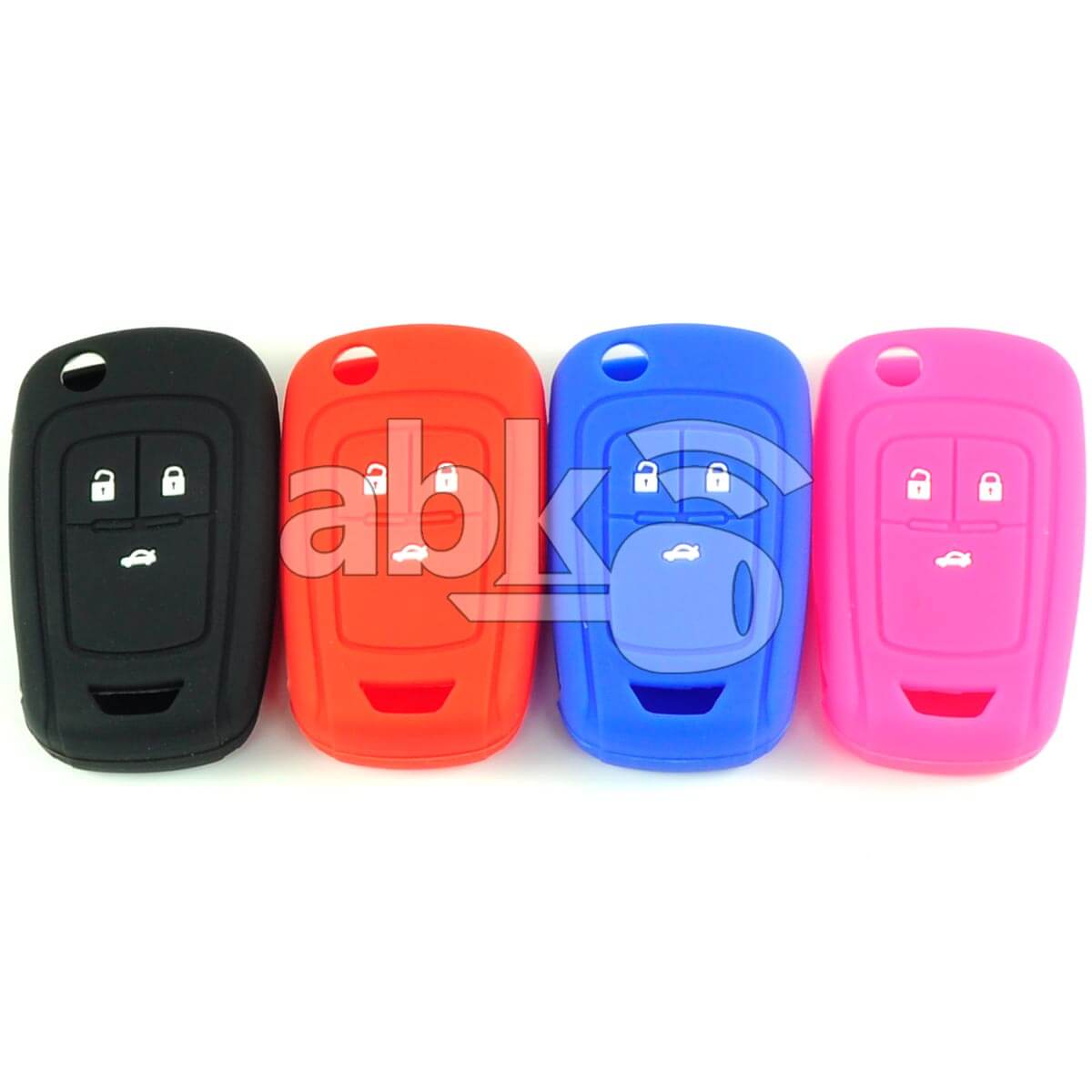 Chevrolet Silicone Remote Covers 3Buttons - ABK-2500-CHV-FLIP3B - ABKEYS.COM