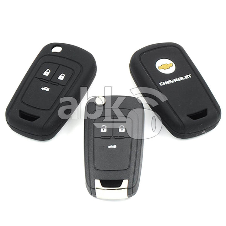Chevrolet Silicone Remote Covers 3Buttons - ABK-2500-CHV-FLIP3B - ABKEYS.COM
