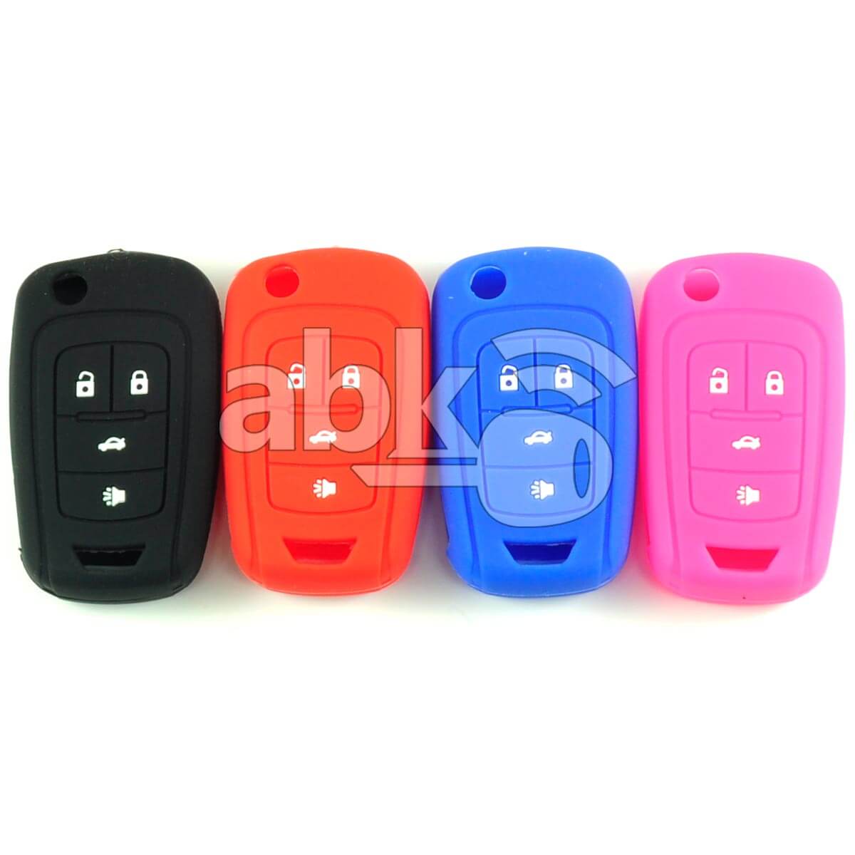 Chevrolet Gmc Silicone Remote Covers 4Buttons - ABK-2500-CHV-FLIP4B - ABKEYS.COM