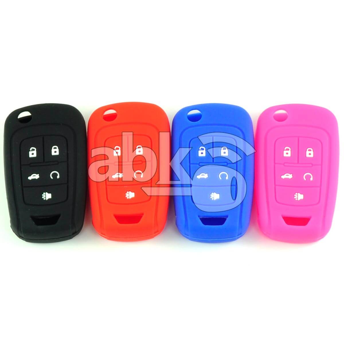 Chevrolet Gmc Silicone Remote Covers 5Buttons - ABK-2500-CHV-FLIP5B - ABKEYS.COM
