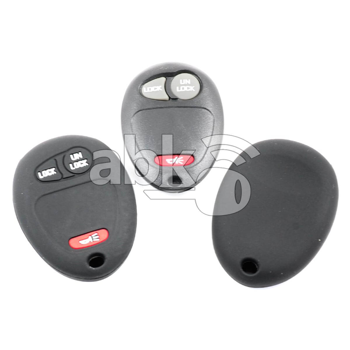 Chevrolet Hummer Silicone Remote Covers 3Buttons - ABK-2500-CHV-REM3B-HMR - ABKEYS.COM