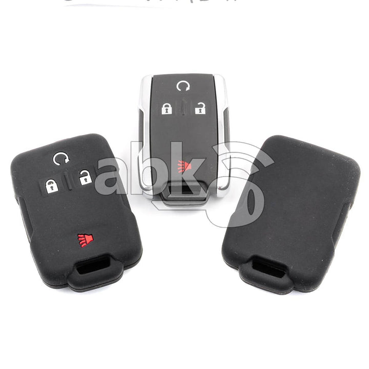 Chevrolet Gmc Silicone Remote Covers 4Buttons - ABK-2500-CHV-REM4B-NEW - ABKEYS.COM