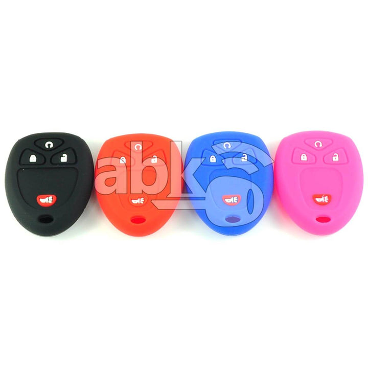 Chevrolet Gmc Silicone Remote Covers 4Buttons - ABK-2500-CHV-REM4B - ABKEYS.COM
