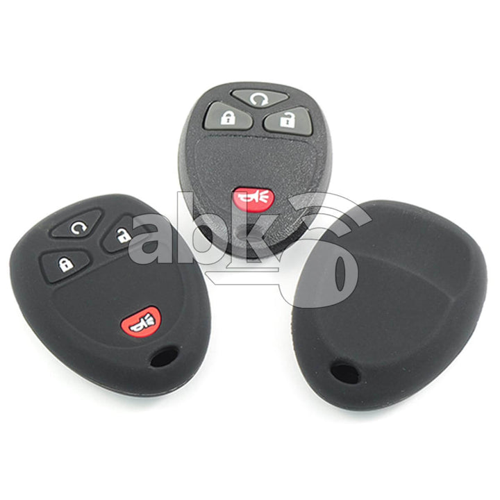Chevrolet Gmc Silicone Remote Covers 4Buttons - ABK-2500-CHV-REM4B - ABKEYS.COM