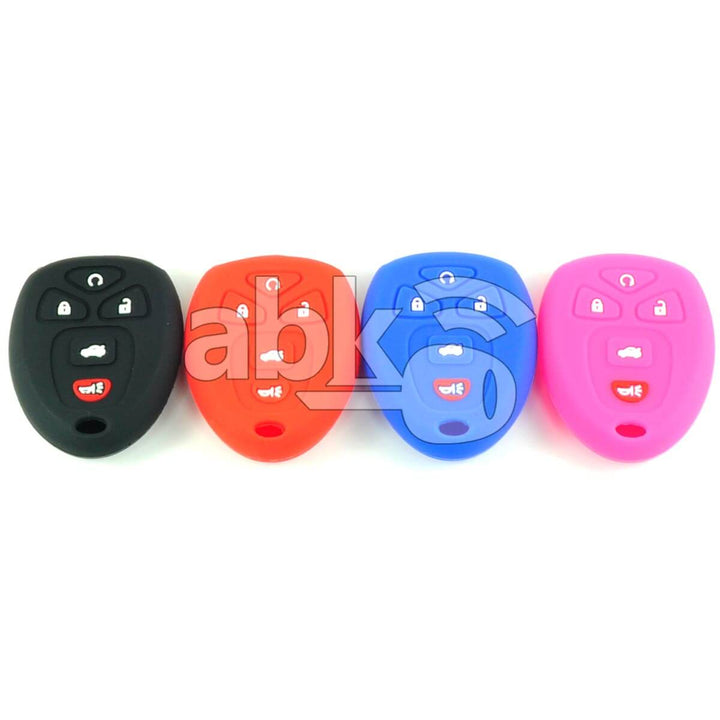 Chevrolet Gmc Silicone Remote Covers 5Buttons - ABK-2500-CHV-REM5B - ABKEYS.COM