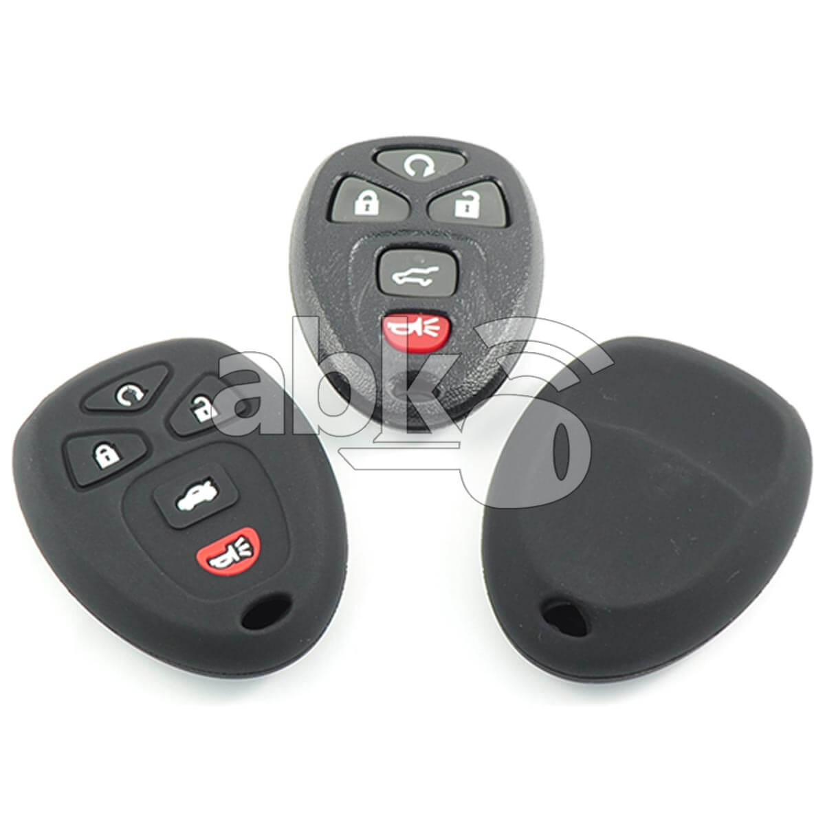 Chevrolet Gmc Silicone Remote Covers 5Buttons - ABK-2500-CHV-REM5B - ABKEYS.COM