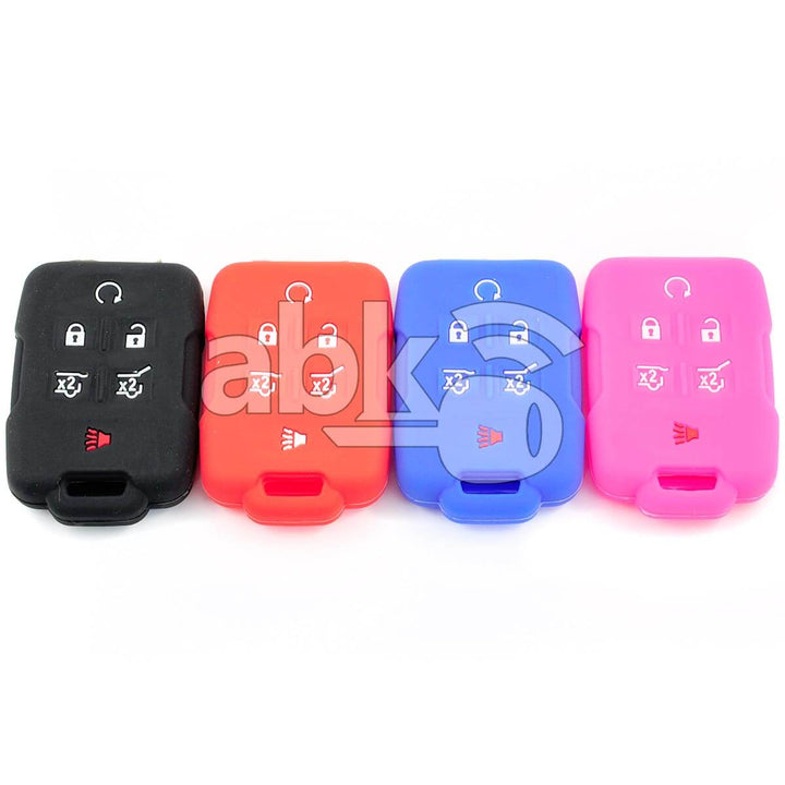 Chevrolet Gmc Silicone Remote Covers 6Buttons - ABK-2500-CHV-REM6B-NEW - ABKEYS.COM