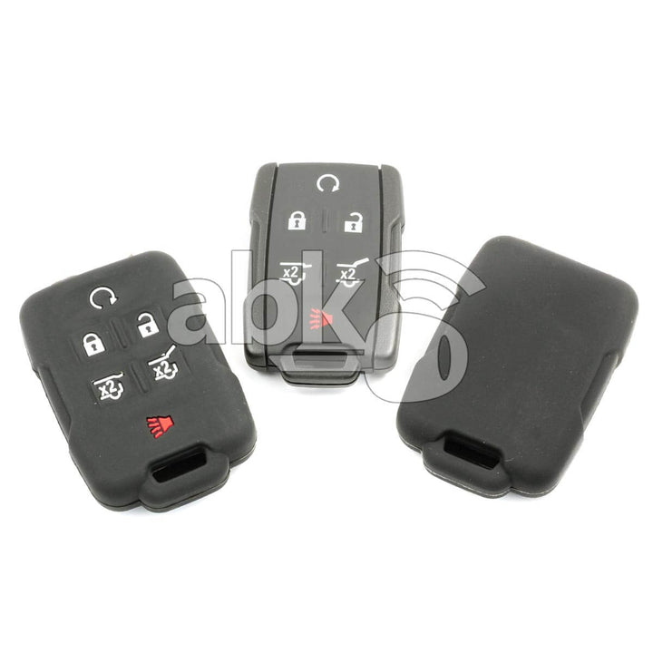Chevrolet Gmc Silicone Remote Covers 6Buttons - ABK-2500-CHV-REM6B-NEW - ABKEYS.COM