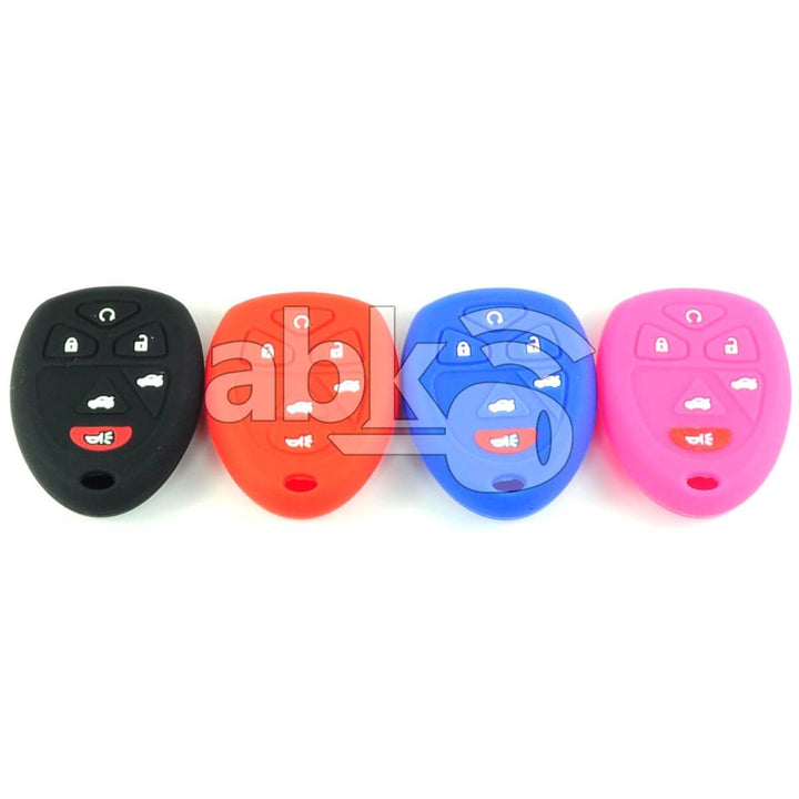 Chevrolet Gmc Silicone Remote Covers 6Buttons - ABK-2500-CHV-REM6B - ABKEYS.COM