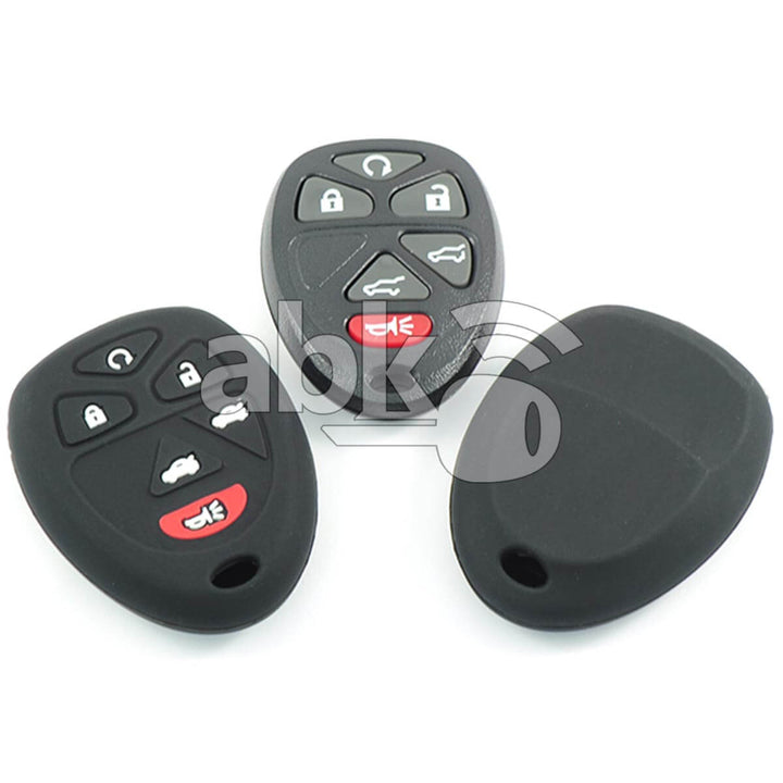 Chevrolet Gmc Silicone Remote Covers 6Buttons - ABK-2500-CHV-REM6B - ABKEYS.COM