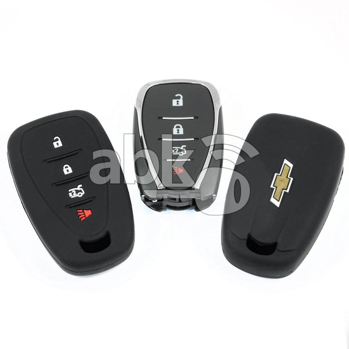 Chevrolet Silicone Remote Covers 4Buttons - ABK-2500-CHV-SMART-NEW4B - ABKEYS.COM