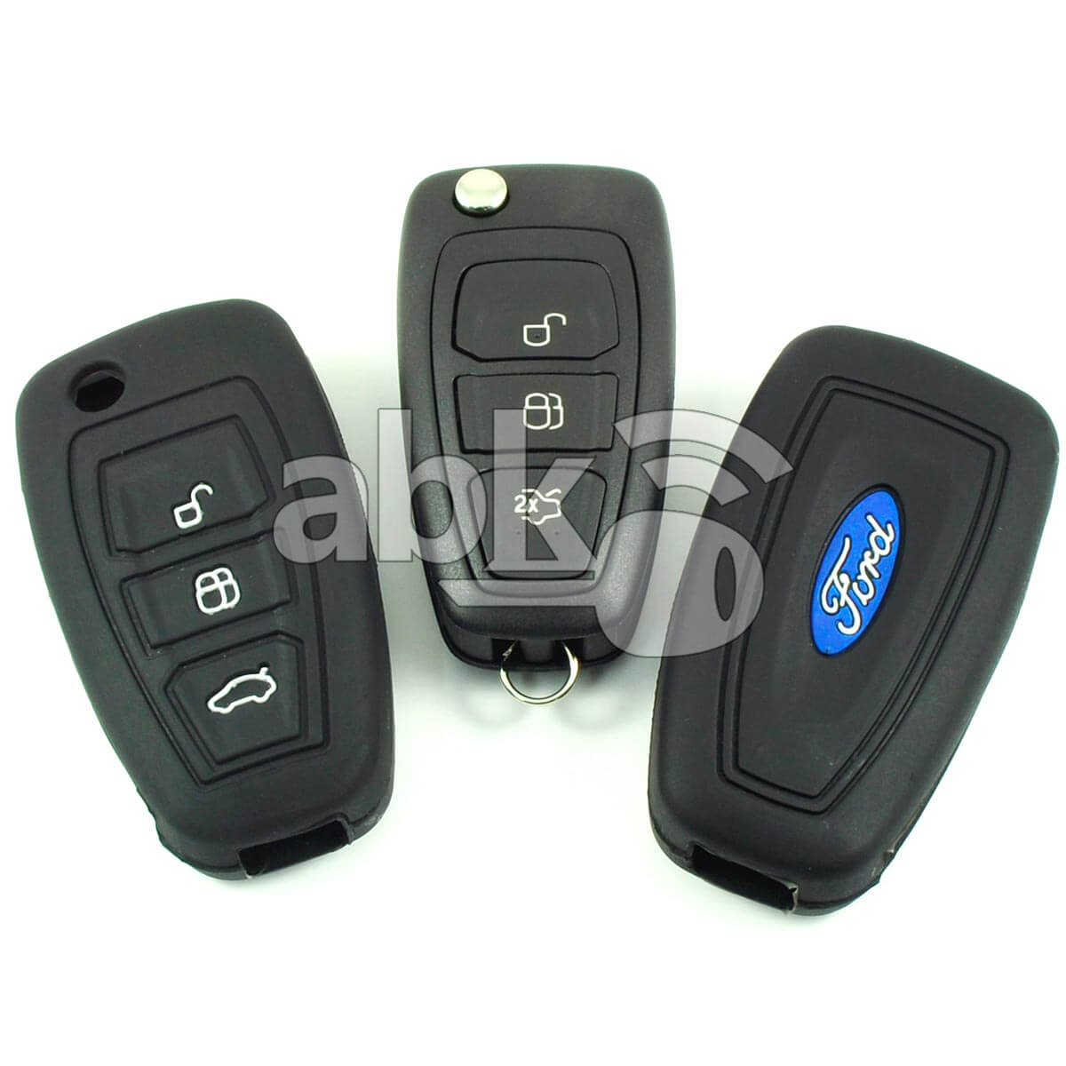Ford Silicone Remote Covers 3Buttons - ABK-2500-FORD-FLIP-MID3B - ABKEYS.COM