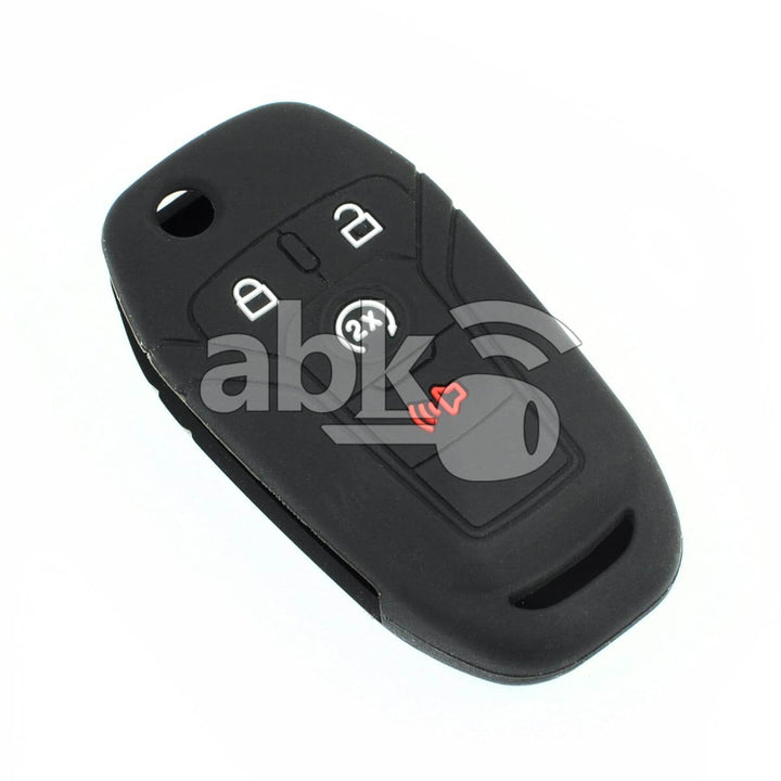 Ford Silicone Remote Covers 4Buttons - ABK-2500-FORD-FLIP-MID4B - ABKEYS.COM