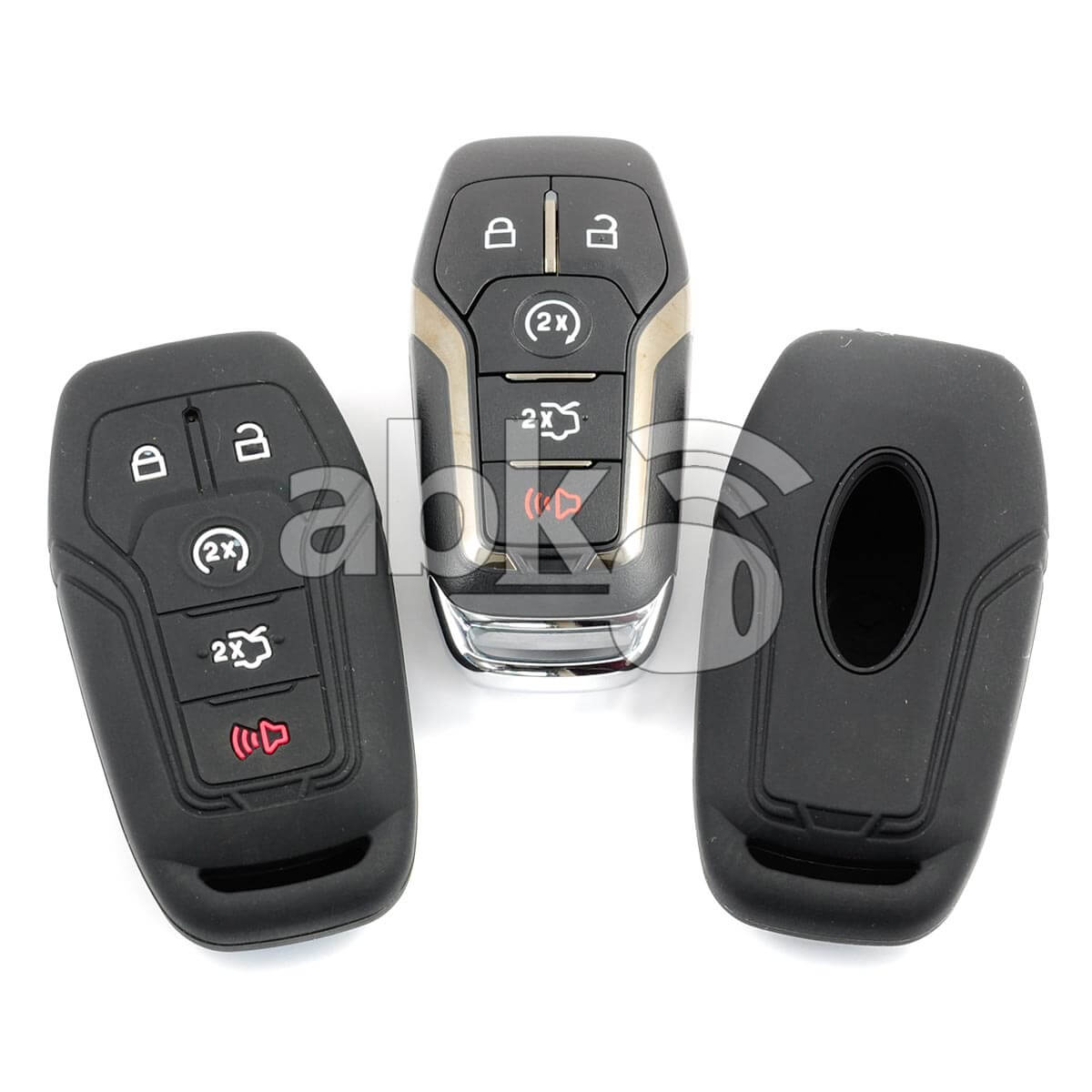 Ford Silicone Remote Covers 5Buttons - ABK-2500-FORD-SMART-MID5B - ABKEYS.COM