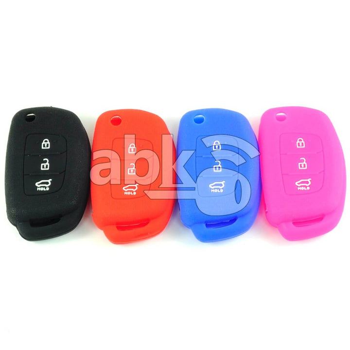 Hyundai Silicone Remote Covers 3Buttons - ABK-2500-HYN-FLIP-MID3B - ABKEYS.COM