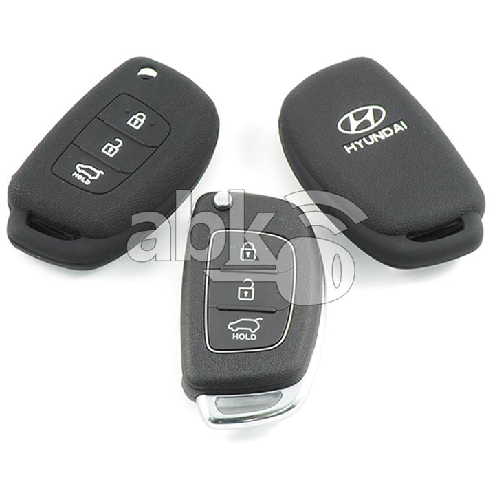 Hyundai Silicone Remote Covers 3Buttons - ABK-2500-HYN-FLIP-MID3B - ABKEYS.COM